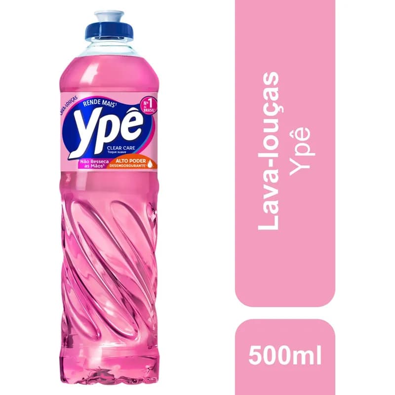 Detergente Líquido Clear Care 500ml Ypê